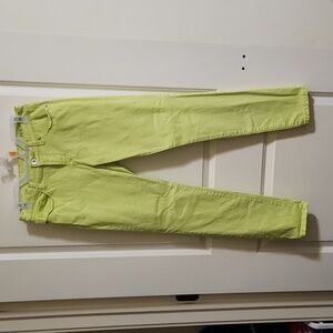 Lime green skinny jeans